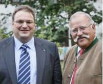 Landrat Josef Niedermaier (Bad Tölz) und Wiesnwirt Ludwig Hagn
