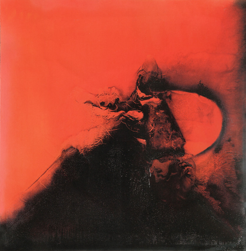 Eruption, Öl auf Leinwand, 1.60 x 160 m