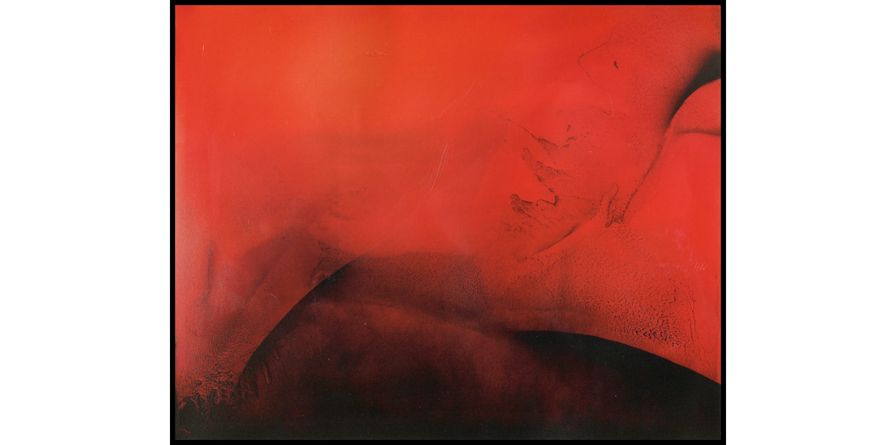 Landschaft in Rot, Öl auf Leinwand, 1.60 x 2.00 Meter