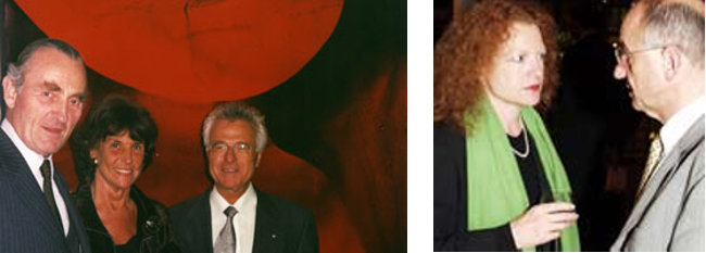 Herzog Max in Bayern im Gespräch mit Prof. Dr. Willibald und Gisela Folz, dem Aufsichtsratsvorsitzenden der Münchener Hypothekenbank. Angeregt unterhielten sich auch Grünen-Chefin Margarete Bause und Ex-Staatsminister Alfred Sauter.